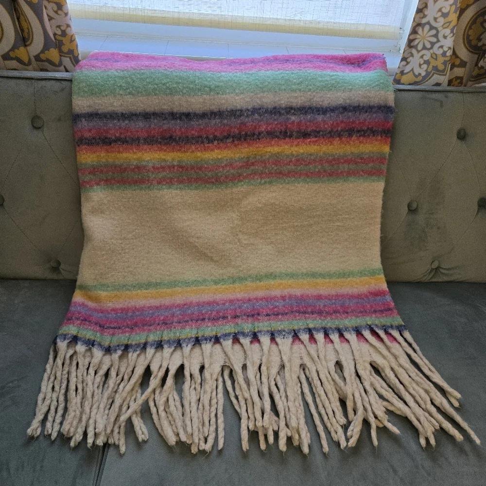 Free People Fringe Throw Blanket - Picture 3 of 11